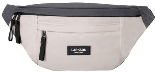 LARKSON Bauchtasche Damen & Herren Beige - Ole - Hüfttasche für Sport Outdoor Stadt - Gürteltasche Stylisch für Festival - Crossbody Bag mit Gurt - Wasserabweisend