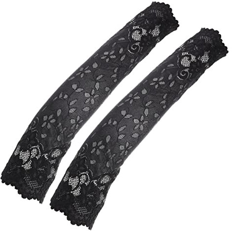 FOMIYES 1 Paar Spitzen-Narbenabdeckungs-Armstulpen Sonnenschutzhandschuhe Für Frauen Damenhandschuhe Brauthandschuhe Spitzen-Armstulpen Hochzeits-Tattoo-Abdeckungsband