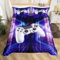 Loussiesd Gamer-Bettwäsche-Set für Einzelbett, Jungen, Teenager, Gaming, moderner VR-Spieler-Bettbezug für Teenager, Bettbezug, Spiel-Joystick, Heimdekoration, weißes Gamepad, Blau, Lila