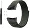 Correa de nailon compatible con Garmin Forerunner 45/45S para Garmin Swim 2, correa de repuesto para reloj inteligente Garmin Swim 2, accesorios de correa de muñeca, conectores de metal (negro-verde)
