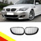 POETRYXIAO Kühlergrill Niere Sport Schwarz Glanz Single Bridge für 2003-2009 5er E60 E61 M5,Geeignet für Tuning
