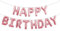 Ponmoo Folie Luftballons Happy Birthday Banner Kit - Roségold, Party Dekorationen Ballons, Geburtstagsparty Folienballons Gute zum Geburtstag für Erwachsene Kinder