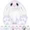 My OLi Kuscheltier Hase 20cm Plüsch Hase Stofftier Kuscheltiere Schlappohren Sitzend Kuschelhase Plüschtiere Für Mädchen Kinder Jungen-Hellviolette Farbe