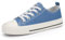 Casbeam Turnschuhe Jungen Kinder Segeltuch Laufen Leichte Atmungsaktive Schuhe Mädchen Low Top Casual Walking Schuhe Blau 37 EU