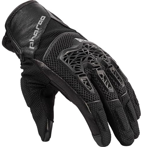 Pharao Yuma Air Leder-/Textilhandschuh Kurz - Sommer - Atmungsaktiv - 50% Leder