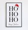 YoungGift Hohoho Poster Merry Christmas, festliche Heimdekoration, Wandkunst (28,9 x 43,2 cm, ohne Rahmen)
