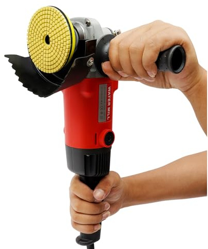 JDBDU Professionelle Elektrisch Nassschleifmaschine 1400W Nass-Stein-Schleifmaschine Granit Marmor Nass-Poliermaschine Wasser Poliermaschine für Granit, Terrazzo
