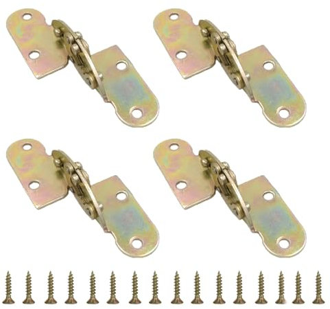 2 bisagras plegables abatibles, bisagras giratorias de 180 grados para mesa de comedor, bisagras de soporte ocultas de hierro para muebles, mesa, armario, armario