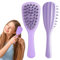 LOPHE Brosse Massage Cuir Chevelu, Brosse Shampoing Cheveux Silicone pour Stimule Croissance des Cheveux et Exfoliation Douce,Circulation Sanguine, Nettoyage et Soins Cuir Chevelu Sec