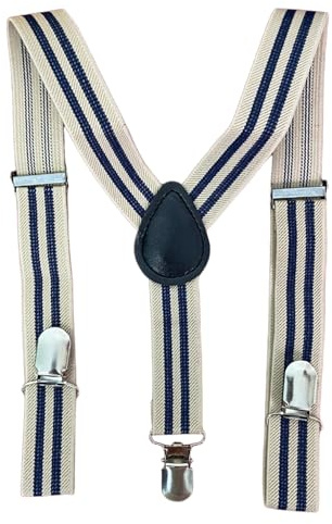 HISUNBEN Jungen Hosenträger Fliege Sets, Elastisch Y Gestalten mit Stark Clips Kinder Fliege Sets Baby Verstellbare Hosenträger für Kinder von 1-14 Jahr