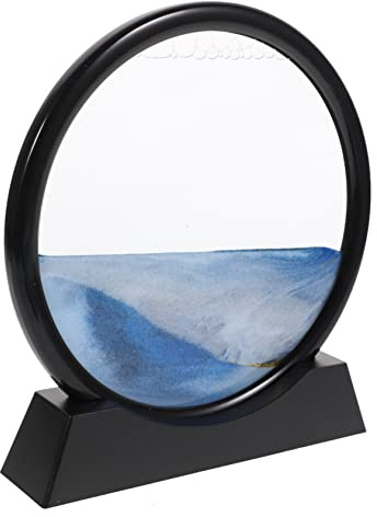 TOYANDONA Sablier Mural avec Sable Mouvement Décoration De Table Animée De Paysage De Sable Sablier De Bureau