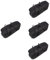 POPETPOP 4 Pièces De Rangement pour Barbecue Camping à Outils pour Plaque Chauffante à Outils pour Barbecue en Plein Air Rembourré Black Tissu Oxford