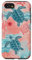 European Summer Preppy Collage Hibiscus And Turtle Case for iPhone SE (2020) / 7 / 8