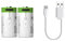 Yhytgbhk 2 baterías y 1 línea 700mAH 3.7V CR123A batería Recargable 17345 con USB