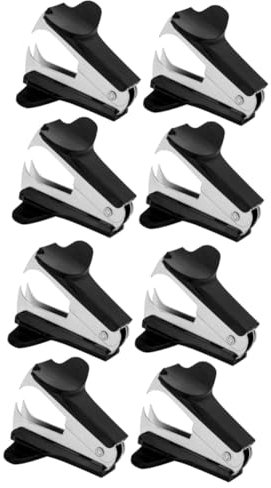 HOMSFOU 2 Sätze Metall Heftklammern Entferner Tragbarer Heftklammern Handliches Büro Zubehör Ohne Beschädigung Von Dokumenten 4 Stücke * 2