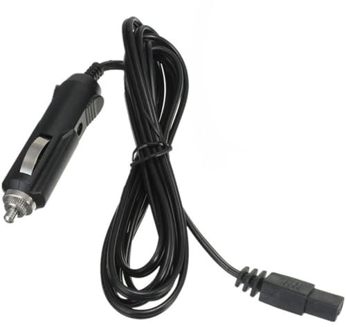 Dranng Cable Encendedor De Cigarrillos, Coche Refrigerador 2 Pines Cables,12/24v Cable De Alimentación para Refrigerador De Coche, Cable Extensión Cargador Conector Mechero para Neveras Viaj,2M