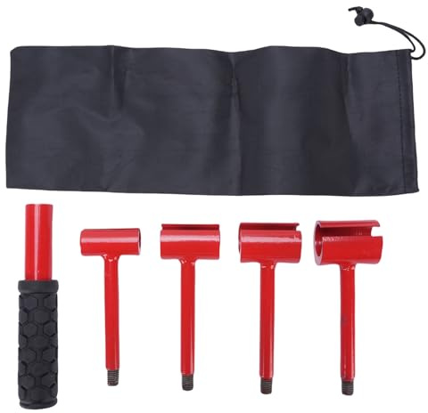 ZYLARUM Türscharnier-Einstellwerkzeug-Set 4 in 1 | Abstands-Einstellschlüssel für Scharniere aus Stahl und Silikon | Beseitigt lose/festsitzende Türen | Scharnierbiegewerkzeug-Set für