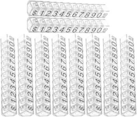 BESTonZON 10Er Set Preiswürfel Für Schmuckhändler Preisschilder Für Schmuck Preisschilder Für Den Einzelhandel Preiswürfel Transparent