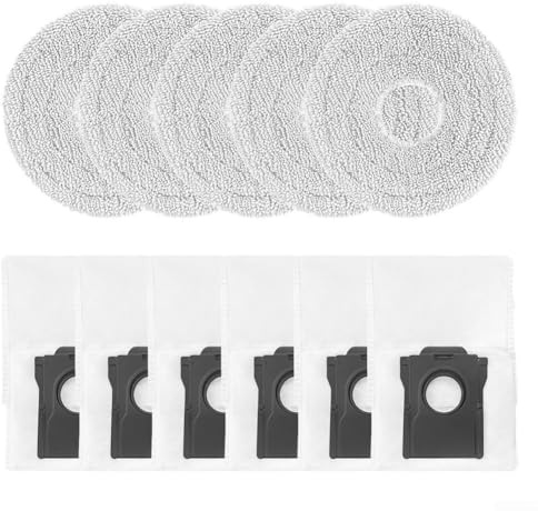Accesorios para aspiradora robot, piezas de repuesto de tela de microfibra para Cecotec para Conga para X50 para X50 para X-Treme Mop Kit de bolsa de polvo