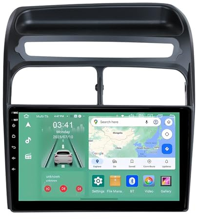 Android 15 Autoradio 2 Din per Fiat Grande Punto Linea 2007-2012 9 Pollici Touch Screen Autoradio con Comandi al volante CarPlay senza fili Telecamera Posteriore GPS(A1 1G+32G)