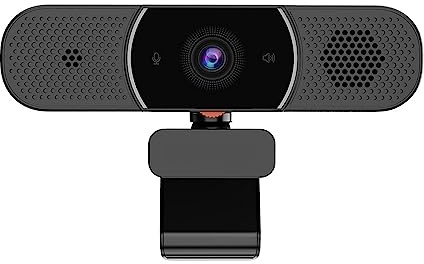 DIKAMAN Cámara Web, Webcam All-in-One 2K con micrófono AI Altavoz Cubierta de privacidad USB Cámara computadora for conferencias for, transmisión en Vivo, grabación