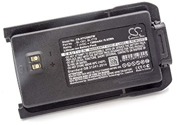 vhbw Akku kompatibel mit Hyt/Hytera TC-446S, TC-518, TC-500S, TC-508U1, TC-448, TC-508U, TC-508 Funkgerät, Walkie Talkie (1300 mAh, 7,4 V, Li-Ion)