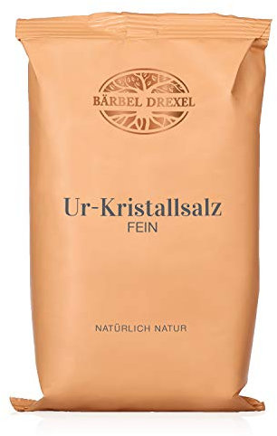 BÄRBEL DREXEL® Rosa Kristallsalz (Tiefebenen Rand Himalaya) FEIN, feines Natursalz (750g) Für Feinschmecker, 100% Veganes Speisesalz, Reines Steinsalz, Naturbelassen Unbehandelt, Ur-Salz