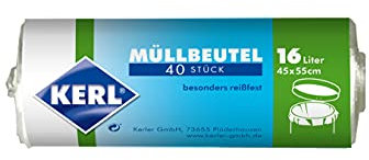 KERL Müllbeutel 16 l, 40 Stück, 45 x 55 cm