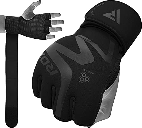 RDX MMA Handschuhe für Kampfsport | Genehmigt von SMMAF | Maya Hide Leder Trainingshandschuhe Sparring Grappling Gloves | Punchinghandschuh für Kickboxen, Boxsack, Muay Thai, Freefight (MEHRWEG)