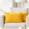 Topfinel Kissenbezug 40x60 cm gelb 2er Set deko Wohnzimmer flauschig Chenille Kissenbezüge Kissenhülle Sofakissen dekokissen Kuschelkissen Zierkissen für Sofa Bett Outdoor Kinderzimmer