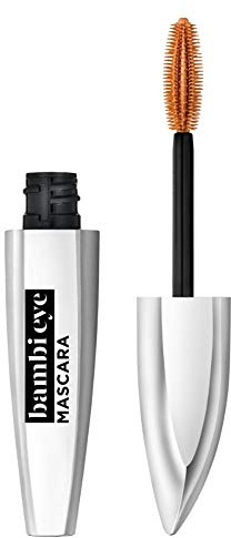 L'Oreal Paris Bambi Eye Washable Mascara, Doe Eyes, Lasting Volume, Length & Lift, Definition, No Clumping, No Smudging, Black Brown, 0.28 Fl. Oz, washable black brown