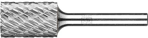 Pferd Hartmetallfräser zylindrisch mit Zahnung vorne Zyas (16 x 25 x 65 Millimeter), Griff 6 Millimeter, Zahnung: Allround, Verwendung in den Hauptmaterialien