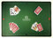 Grimaud Neopren Kartenmatte 40 x 60 cm - Belote/Poker/Tarot/Ecke Spielmatte - rutschfest - perfekte Kartenführung