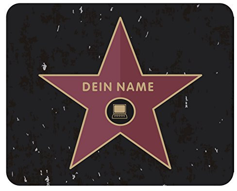 m. kern Mousepad Walk of Fame mit Name