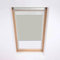 Dachfenster Jalousie für Velux Dachfenster – Verdunkelungsrollo – Stein – Silberfarbener Aluminiumrahmen (606)