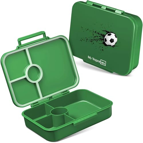 My Vesperbox® Brotdose für Kinder mit Fächern [BIA] - Lunchbox mit Trennfächern - Bento Box - Jausenbox - Brotzeitbox für Schule & Kindergarten - Vesperdose für Jungen & Mädchen