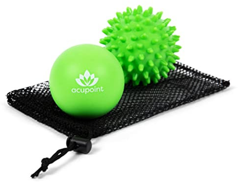 Acupoint Faszienball Set für die Physiotherapie - Massageball Set für Yoga, Tiefengewebe-Massage, Triggerpunkt-Therapie und Myofasziale Selbstentspannung Physiotherapie-Zubehör