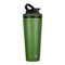 Ice Shaker Insulated Stainless Steel Shaker Bottle | 36oz, Green | Cold for 30+ Hours | Insulated Cup with Twist-on Agitator | Odor-Free Bottle for Protein Shakes, Water, Smoothies, Cocktails