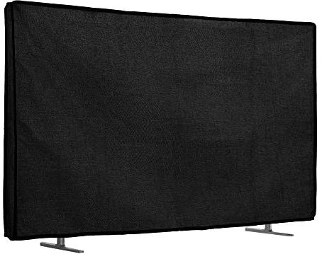 kwmobile Custodia Protettiva TV Compatibile con 49-50 TV - Copri Televisore da Esterno - Copertura Antipolvere TV nero