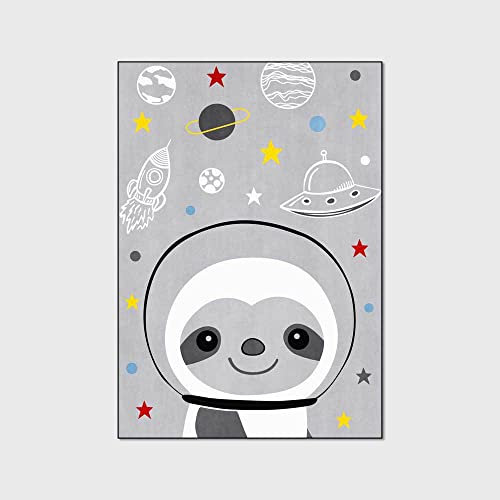 Tappeti Design Kinderteppiche für Spiel Cartoon-Faultiere,|Pädagogische Sensorik|-100x120cm