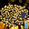 Meision Solar Lichterkette Außen 30m 300LED Lichterkette Weihnachten LED Outdoor Lichterkette mit 8 Modi + Timer + Fernbedienung Solarlichterkette Wetterfest für Garten, Balkon, Party, Warmweiß