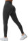 TAYOEA Damen Scrunch Butt Sport Leggings Push Up Sporthose High Waist Seamless Booty Gym Fitness Leggings,Grau，M