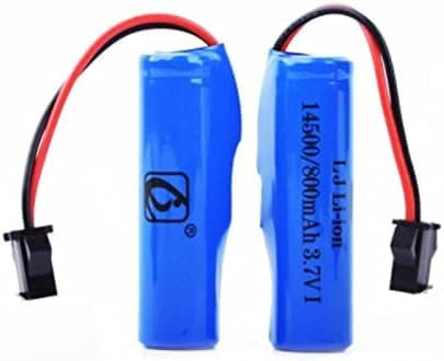 Batterie Agli Ioni De Lithium De 3,7 V 800 MAh 14500, Ricabile avec Spina Sm-2p pour Accessoire C2 D828,2 Pièces