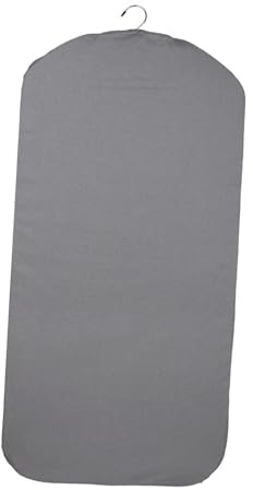 35x17 cm Dampf-Bügeleisenunterlage, faltbares hängendes Bügelbrett, tragbare Über-die-Tür-Dampf-Bügelunterlage, Aufhänge-Bügelbrett aus Mischgewebe für Zuhause, Reisen, Studentenwohnheim, Grau