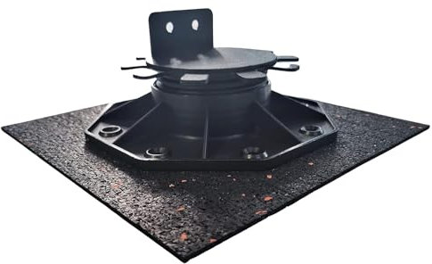 35x Gummiunterlage 200x200x3mm ==> 1 bis 200 Stück - 3 bis 15mm stark - Made in Germany - Universal Gummimatte für Terrassenbau // Logistik Industrie Schutz Oberfläche Anti-rutsch Lager Palette