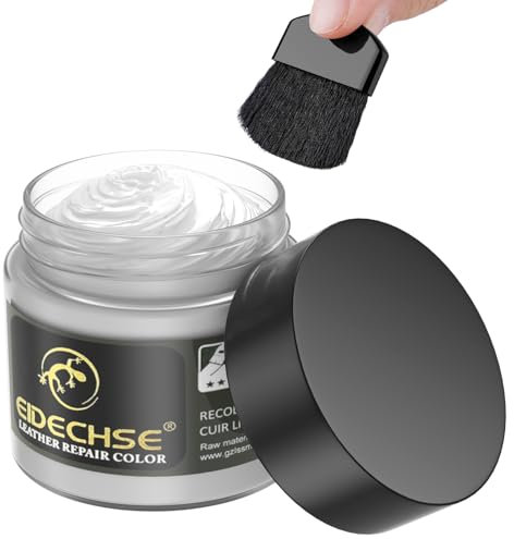 Vintoney Leder Reparatur Set, 50ML BEIGE Lederreparatur Creme Lederreparaturset Lederbalsam Lederpflege Füller für Auto Lederlenkrad Sofa Geldbörse Gürtel Schuhe Kunstleder Kratzer Risse