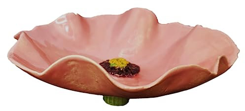 Insektentränke Keramik Blüte rosa (11-12 cm)