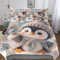 AAPZY Cute Pinguin 3D Muster Bettwäsche Bettbezug Set 2 teilig Deckenbezug + Kopfkissenbezug, Angenehme Microfaser Bettbezüge Für Jungen Mädchen Mit Reißverschluss Single (135x200cm)