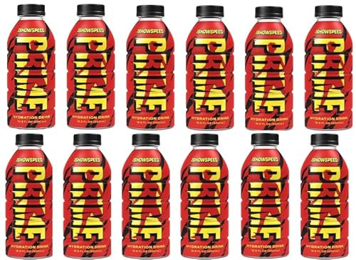 Ishowspeed Prime Sports Drink Limited Edition (12) Flaschen à 16,9 Fl oz Hydration Beverage. Logan Paul 12 Stück