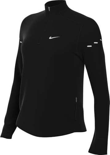 Nike Damen Swift Dri-Fit Uv Hz Sweatshirt, Black/Reflective Silv, XS